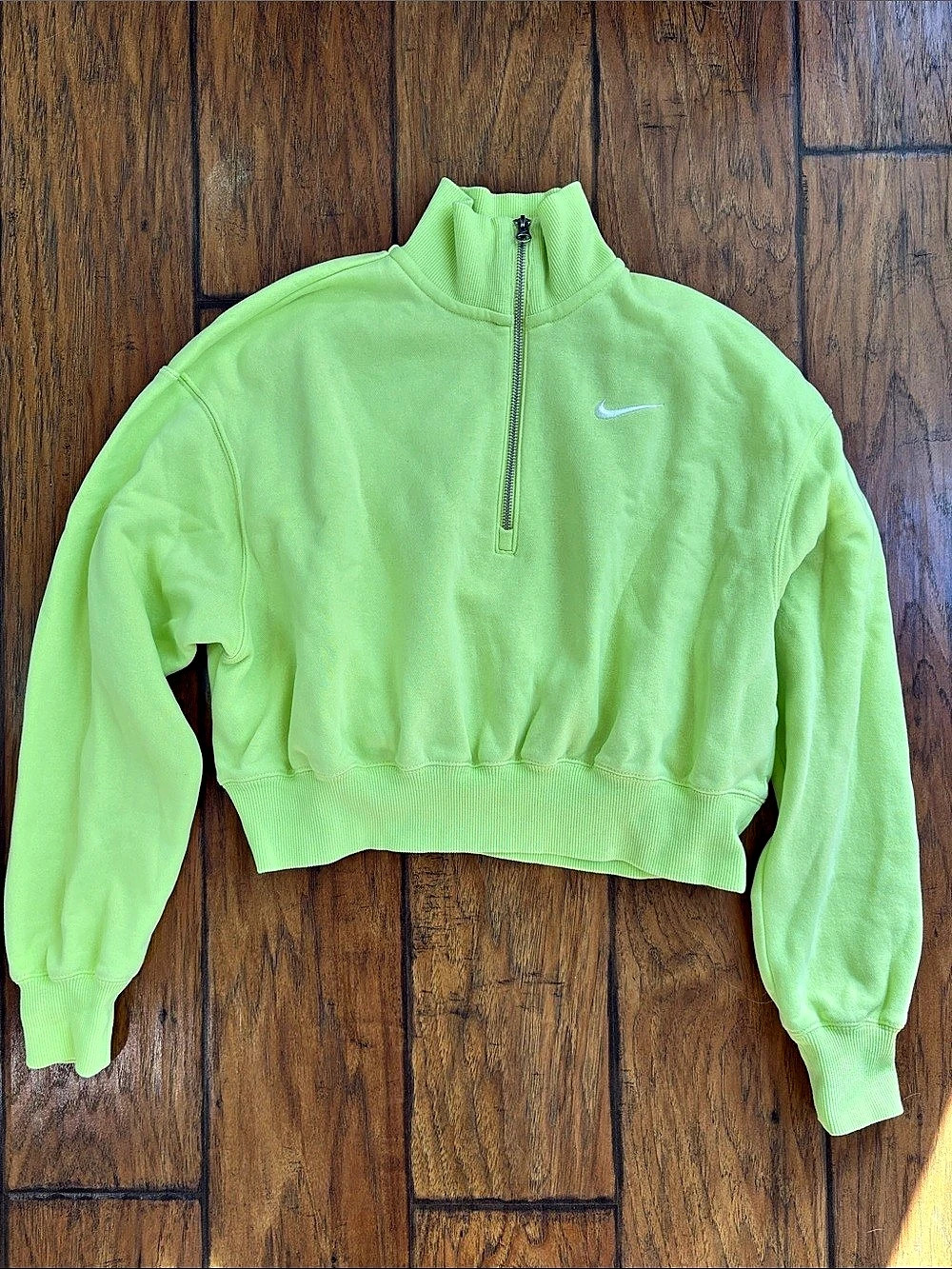 Nike Sportswear Phoenix Fleece Oversized Half-Zip Crop Sweatshirt- size Small